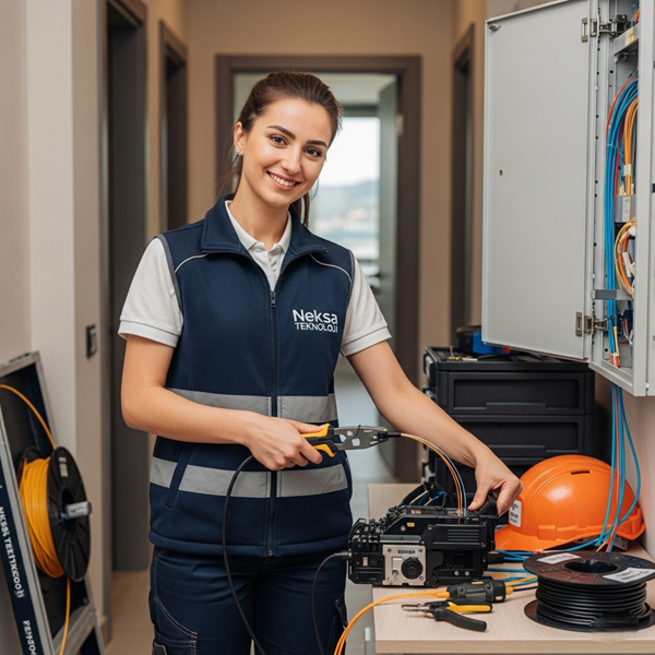 Daireye Fiber Kablo Çekme Hizmeti